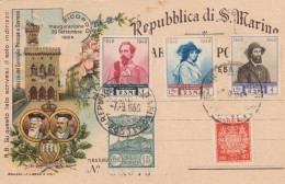 CARTONCINO CON FRANCOBOLLI SAN MARINO 1950 (RY2310 - Usados