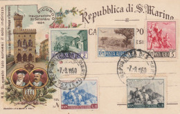 CARTONCINO CON FRANCOBOLLI SAN MARINO 1950 (RY2309 - Used Stamps