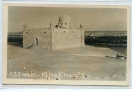 EGYPTE ASSOUAN  Asswan CARTE PHOTO Du Mausolée AGHA KHAN  Désert    D16 2021 - Assouan