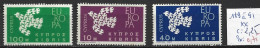 CHYPRE 189 à 91 ** Côte 2.25 € - 1962