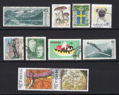 SWEDEN  : 10 Used Stamps - Registered Shipping! - Gebraucht