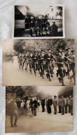 Photographie - Lot De 3 Photos De Soldats - Bataillon - Militaires - Guerre, Militaire