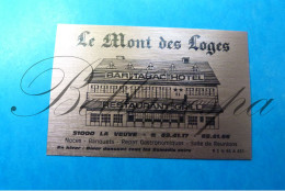 Carte De Visite Visite Kaartje Le Mont Des Loges D51 La Veuve Bar Hotel Restaurant Grill - Altri & Non Classificati