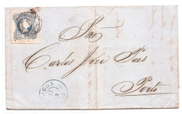 Portugal, 1855, # 2, Lisboa-Porto - Cartas & Documentos