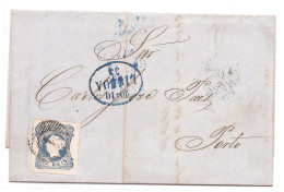 Portugal, 1853, # 2, Lisboa-Porto - Covers & Documents