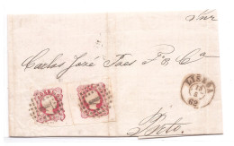 Portugal, 1862, # 13, Lisboa-Porto - Lettres & Documents