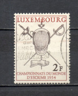 LUXEMBOURG    N° 482    OBLITERE   COTE 1.25€    SPORT ESCRIME - Used Stamps