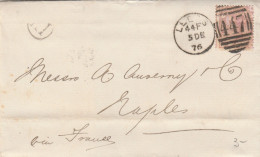 LETTERA REGNO UNITO 1876 TWO AND HALF PENNY LEEDS (RY2794 - Covers & Documents