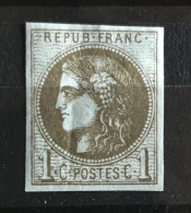 BORDEAUX N°39 C 1c Olive NEUF* - 1870 Bordeaux Printing