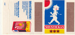 BOITES D'ALLUMETTES 902 B : Allemagne ; Solstickan , Brastandare, Dessin Enfant Signé Nerman - Boites D'allumettes - Etiquettes