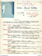 Devis Détaillé ( 3 Feuillets ) De 1958 Peintures & Décors Atelier MARCEL COLLIN 188 Rue Fond Pirette à Liège En Belgique - Sonstige & Ohne Zuordnung