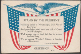 Stand By The President, C.1915 - Auburn Post Card Manufacturing Co Postcard - Présidents