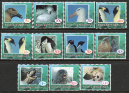 New Zealand Ross Dependency 1994 Wildlife, Penguins, Seals, Birds Definitives Set Of 11, MNH, SG 21/31 - Unused Stamps