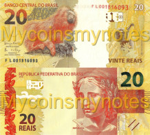 BRAZIL, 20 REAIS, 2017, Prefix FL, P-New (Not Yet In Catalog), New Signature, UNC - Brésil