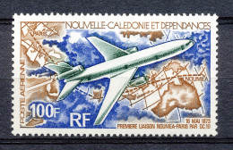 NOUVELLE CALEDONIE ET DEPENDANCES 1973 - 1ST FLIGHT DC-10 NOUMEA-PARIS                                              Hk62 - Ongebruikt
