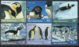 New Zealand Ross Dependency 2001 Penguins Set Of 6, MNH, SG 72/7 - Unused Stamps