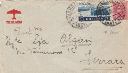 LETTERA 1939 ERITREA L.1+1 TIMBRO ASMARA  Cattivo Stato (RY3851 - Eritrée