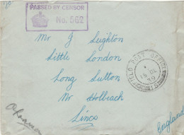 LETTERA 1939 FIELD POST REGNO UNITO (RY4449 - Cartas & Documentos