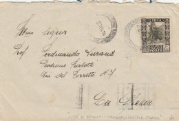 LETTERA 1937 LIBIA C.50 TIMBRO PIROSCAFO POSTALE ITALIANO ARRIVO LA SPEZIA (RY4309 - Libië