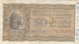 BANCONOTA ARGENTINA 50 CENTADOS 1947 VF (RY4921 - Argentina