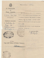 FRANCHIGIA PROCURA TIMBRO CATANIA 1944 (RY4894 - Occup. Anglo-americana: Sicilia