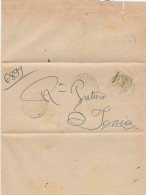 LETTERA 1943 C.25 ALLIED MILITARY POSTAGE TIMBRO ACI SANTANTONIO  (RY4737 - Ocu. Anglo-Americana: Sicilia