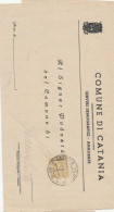 LETTERA 1944 C.25 ALLIED MILITARY POSTAGE TIMBRO CATANIA (RY4055 - Anglo-american Occ.: Sicily