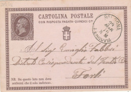 INTERO POSTALE 1876 C.15 TIMBRO BOLOGNA (RY4025 - Interi Postali