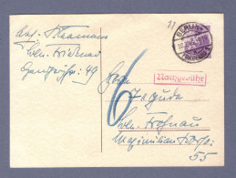 Berlin-Brandenburg - Nachgebühr Fernpostkarte - Berlin Friedenau 1 - 28.3.46 --> Berlin-Frohnau  (3380AGH-0294) - Berlin & Brandenburg