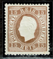 Portugal, 1870/6, # 38 Dent. 12 1/2, P. Liso, MH - Nuovi