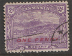 Tasmania  1912 SG  260a  1d  Overprint  Perf 11  Fine Used - Gebraucht