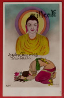 ASIA     BUDDHISM    TINTED RP  ART BY JAYENTI   SRI LANKA  ? - Buddismo