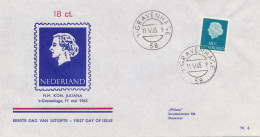 Philato FDC W6 - Blanco / Open Klep (CW = € 75,-) - FDC