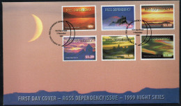 New Zealand Ross Dependency 1999 Night Skies FDC, SG 60/5 - Unused Stamps