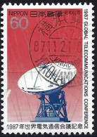 Japan 1987 - Mi 1760 - YT 1656 ( Space Telecommunications ) - Used Stamps