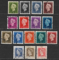 1947-48 Koningin Wilhelmina Beide Series Compleet NVPH 474 / 486 + 487 / 489 - Gebruikt