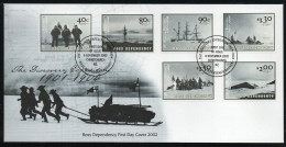 New Zealand Ross Dependency 2002 Centenary Of Discovery Expedition FDC, SG 78/83 - Unused Stamps