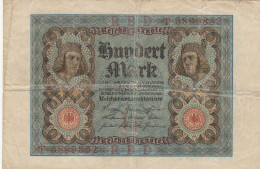 BANCONOTA GERMANIA 100 1920 F (RY6053 - 1 Mark