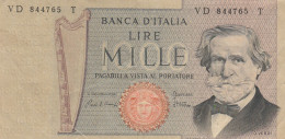 BANCONOTA ITALIA L.1000 VERDI VF (RY6989 - 10000 Liras