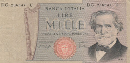 BANCONOTA ITALIA L.1000 VERDI VF (RY6991 - 10.000 Lire