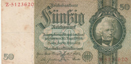 BANCONOTA GERMANIA 50 REICHSBANKONOTE 1933 VF (RY6898 - 50 Mark