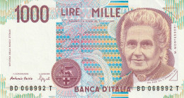BANCONOTA ITALIA LIRE 1000 MONTESSORI UNC (RY7511 - 1.000 Lire