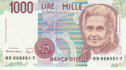 BANCONOTA ITALIA LIRE 1000 MONTESSORI UNC (RY7510 - 1.000 Lire