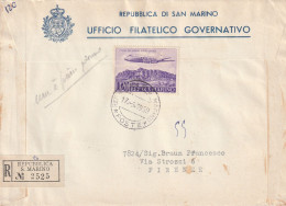 LETTERA SAN MARINO L.120 VOLO SAN MARINO RIMINI LONDRA 1959 (RY7249 - Brieven En Documenten