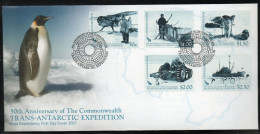 New Zealand Ross Dependency 2007 50th Anniversary Of Commonwealth Expedition FDC, SG 104/8 - Ungebraucht