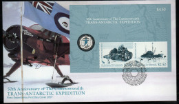 New Zealand Ross Dependency 2007 50th Anniversary Of Commonwealth Expedition MS FDC, SG 109 - Unused Stamps