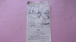 COLLECTION IBLED  Fables Chocolat Ibled 1939 BON VALABLE JUSQU A FIN 1939 ILLUSTRATEUR RABIER BENJAMIN ? - Ibled