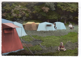 CPSM Photo Claye Souilly 77 Seine Et Marne  Vue Sur Le Camping Enfant Devant Les Tentes Près Beuvronne éd Cim - Claye Souilly