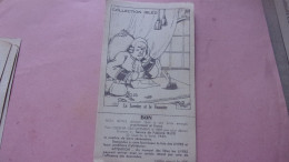 COLLECTION IBLED  Fables Chocolat Ibled 1939 BON VALABLE JUSQU A FIN 1939 ILLUSTRATEUR RABIER BENJAMIN ? - Ibled