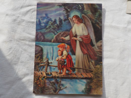 3d 3 D Lenticular Postcard Stereo Religion Angel   TOPPAN  Japan  1980 A 227 - Stereoskopie